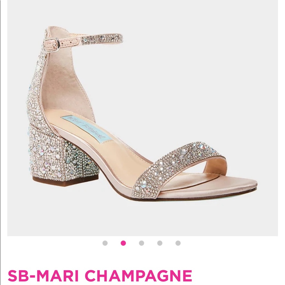 Betsey Johnson SB Mari Champagne Shoes